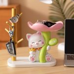 Cream-Style Entrance Hall Lucky Cat Key Storage Ornaments Home Living Room Tv Cabinet Housewarming Decorations - Image 2