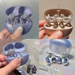 Suitable for Freeclip Earphone Clips, Star Bow Ear Clips, Niche Stylish and Elegant Fashion Exquisite Ear Clips - Image 2