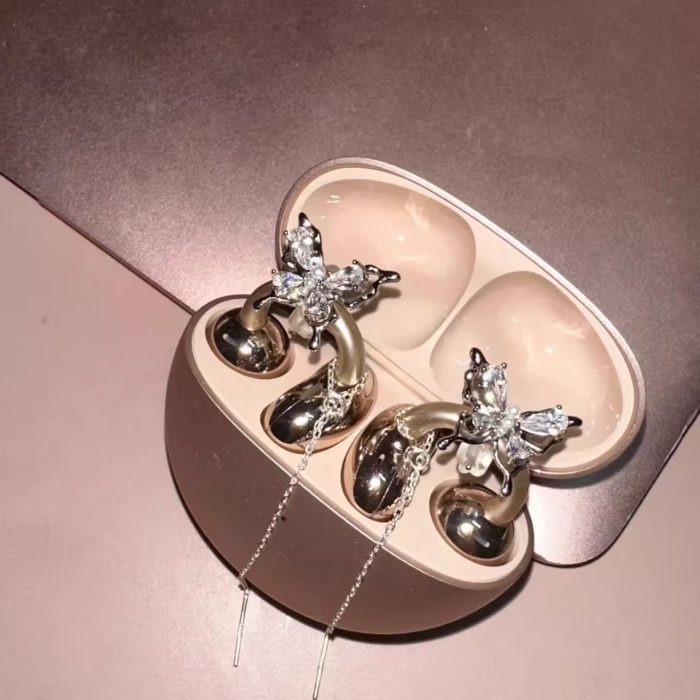 Suitable for Freeclip Earphone Clips, Star Bow Ear Clips, Niche Stylish and Elegant Fashion Exquisite Ear Clips - Image 3
