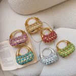 Candy-Colored Acrylic Cloud Bag 2025 New Model Women's Fashion Quilted Niche Versatile Chain Crossbody Evening Bag