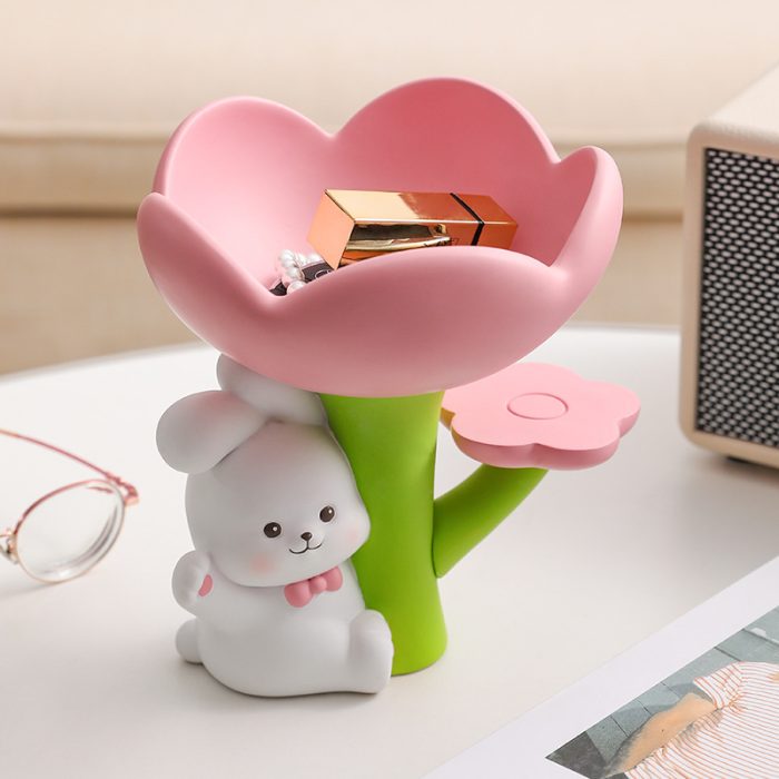 Creative Home Storage Ornaments Resin Cute Rabbit Key Storage Men's and Women's Gifts Home Desktop Decoration Ornaments - Image 4