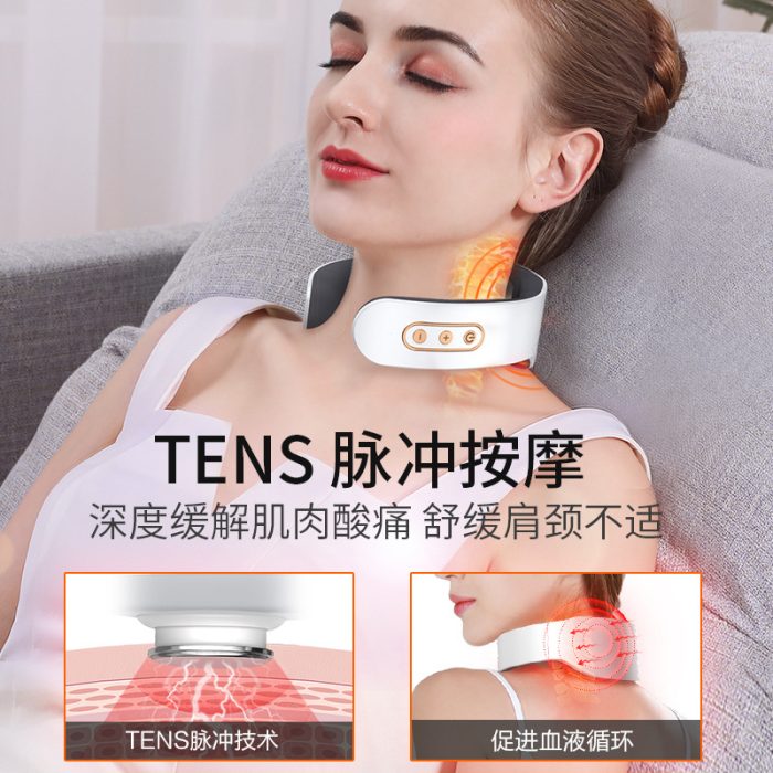 Konka cervical vertebra massager household electric intelligent massager pulse shoulder and neck heating cervical vertebra massager manufacturers - Image 4