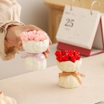 Rose Flower Fruit Fork Set Storage Jar Ceramic Home Living Room Girly High Aesthetic Creative Cute Dessert Fork - Image 3