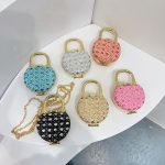 Cross-border Explosions Mini Bag Small Bag New Fashion Full Diamond Women's Shoulder Bag Internet Celebrant Chain Crossbody Red Bag - Image 3