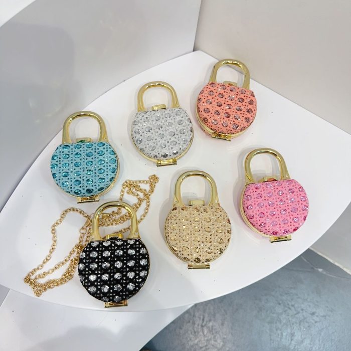 Cross-border Explosions Mini Bag Small Bag New Fashion Full Diamond Women's Shoulder Bag Internet Celebrant Chain Crossbody Red Bag - Image 3
